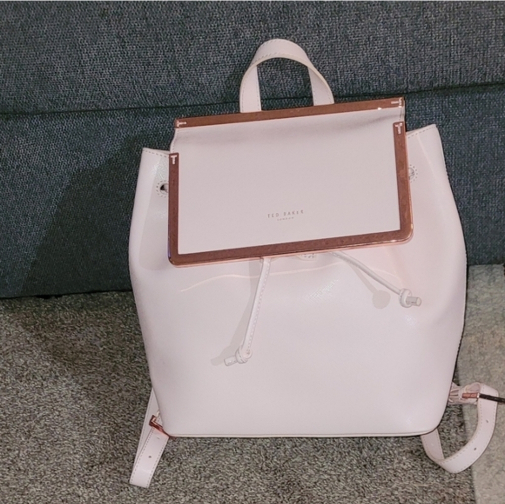 Ted Baker Pink and Rose Gold Backpack